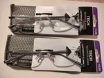 Foster Grant Tech Reading Glasses +1.25 Gray Aluminum Rimless Lightweight Pack. Fixed Price $9.99.