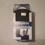 Piranha Optics Foldable Readers +1.25 Scratch-resistant Acrylic Lens Black Frame. Fixed Price $11.20.