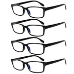 Kerecsen 4 Pack Reading Glasses For And Women With Medium, Black. Fixed Price $20.97.