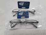 Foster Grant 2 Pair Lyden Gunmetal Reading Glasses No/case Free Shipping. Fixed Price $11.50.