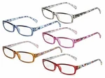 With Tags 5 Pack Reading Glasses Ladies Stylish Readers Colorful Spring G1N. Fixed Price $14.05.