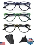 Hapjoys Reading Glasses Women Wood Grain Pattern Readers +3.0 With Comfor. Fixed Price $27.99.