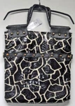 Chico's/chicos Giraffe Fold Over Embellished Bag Black Nwt $99. Fixed Price $62.22.