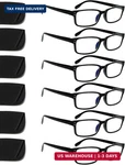 Kerecsen 6-PACK Reading Glasses Blue Light Blocking,spring Hinge Readers For Men. Fixed Price $18.95.