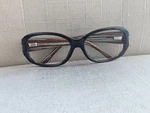 Jimmy Crystal New York Women Eyeglasses Full Rim Swarovski Elements Brown Frame. Fixed Price $59.00.