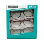 Design Optics By Foster Grant Kiersey Plastic Reading Glasses +2.00 3 Count. Fixed Price $19.90.