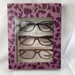 Judith Ripka Legacy Women 3 Pair Premium Reading Glasses +2.00 New. Fixed Price $29.99.