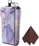 Double Glasses Case Portable Vegan Leather Eyeglass Pouch W/ Carabiner Hook. Fixed Price $9.99.