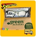 Green Readers Round Reading Glasses Olive 3.00 Diopters Biodegradable + Case Sav. Fixed Price $18.81.