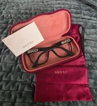 Gucci GG0421O Black Frame 55MM Round Made Italy Unisex Reading Glasses. Fixed Price $185.00.