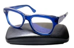Caddis Appliances The Muzzy 1.75 Blue Plastic Square Eyeglasses Frames. Fixed Price $100.00.