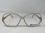 Americana 253 Rose 52-14-135 Crystal Plastic Full Rim Eyeglasses Frame WZ78. Fixed Price $37.50.