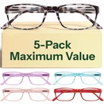 Gaoye Reading Glasses Blue Light Blocking, 5 Count (pack Of 1), Mix Color 2. Fixed Price $28.99.