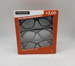 Design Optics By Foster Grant A31589 Fashion Readers +3.00 - Pairs With Cases. Fixed Price $14.39.