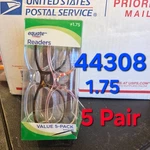 Equate Amanda 5-PACK Women's Plastic Reading Glasses Case, +1.75 Colors. Fixed Price $7.99.