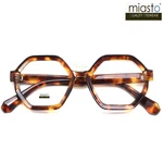 Miasto Hexagon Oversize Large Statement Reading GLASSES+3.25 Tortoise Xl Unisex. Fixed Price $24.99.