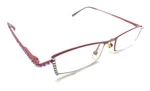 Swarovski Jc Jimmy Crystal Red Metal Rectangle Eyeglasses Frames 131 Designer. Fixed Price $69.99.