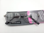 Foster Grant Manning Gunmetal Gray Reading Glasses 53 18-140 Choose Strength. Fixed Price $14.95.