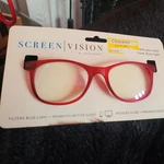 Icu Eyewear Screen Vision Glasses Filters Blue Light - Red Curve Oval Healthy. Fixed Price $11.99.