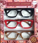 Margaret Josephs Women's Premium Reading Glasses 3-PACK Readers +2.00 New. Fixed Price $29.99.