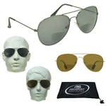 Large Aviator Bifocal Reading Sunglass Readers Smoke Brown Pilot Women. Fixed Price $15.99.