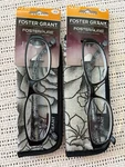 Foster Grant, Women Kay +2.00 Reading Glasses W/soft Case, Flower Frame Pair. Fixed Price $9.99.
