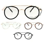 SA106 Vintage Victorian Round Double Frame Mens Clear Lens Eye Glasses. Fixed Price $13.99.