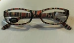 Icu Eyewear Unisex Adults Reading Glasses +1.25 Magnification With Striped Frame. Fixed Price $9.98.