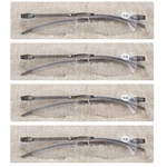 4 Pack Rimless Reading Glasses Unisex Readers +1.0 +1.25 +1.5 +1.75 +2.5 +3. Fixed Price $22.99.
