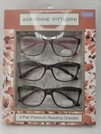 Adrienne Vittadini Designer Reading 3.00 New Eyeglasses. Fixed Price $28.00.