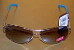 Liz Claiborne Villager Bifocal Sun Readers Metal Frames Blue Earpc- +2.0 -nwt!. Fixed Price $24.99.