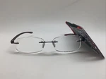 E403 Foster Grant Who +3.00 Archie Red Reading Glasses Readers Rimless. Fixed Price $9.95.