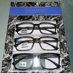 Max Studio Reading Glasses Mens +2.00 3 Pair Black Blue 1 Camo Marble Design. Fixed Price $26.00.