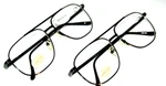 2 Pair Bifocal Reading Glasses POWER+1.0 Full Size Aviator Spring Temple Reader. Fixed Price $21.00.