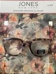 Jones New York Reading Glasses +1.50 Tortoise Floral Designer Readers. Fixed Price $10.00.
