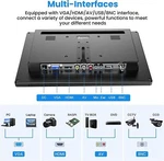 Eyoyo 12" Portable Screen 1366X768 Monitor W/speakers Fr Gaming Cctv Raspbery Pi. Fixed Price $89.00.