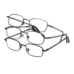 3 Pack 48MM Gunmetal Black Stylish Reading Glasses Men Comfort Fit. Fixed Price $18.89.