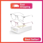 Logclub 2 Pack Blue Light Glasses For Woman/men Retro Round Blocking. Fixed Price $12.83.