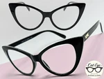Classy Vintage Retro Cat Eye Style Reading Glasses Readers Black Frame +1.00. Fixed Price $13.94.
