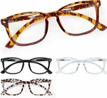 Ccvoo 4-PACK Women Blue Light Filter Reading Eyeglasses, C1 Mix +0.50. Fixed Price $12.94.