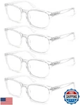 Hapjoys Clear Reading Glasses Women Blue Light Blocking Readers +0.50 Transpa. Fixed Price $34.99.