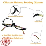 Chiccool 2 Pack Makeup Reading Glasses Women Flip Down Magnifying Readers. Fixed Price $27.99.