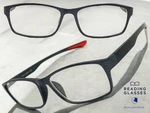 Sleek Contemporary Modern Sporty Reading Eye Glasses Readers Gray Frame +2.00. Fixed Price $13.01.
