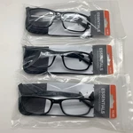 "3 Pair" Essentials By Foster Grant Dan Blk +2.50 Reading Glasses Readers Black. Fixed Price $24.95.