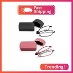Prtcslwd 2 Pack Folding Reading Glasses Stainless Steel Mini Anti-blue Light Blo. Fixed Price $16.94.