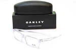Oakley Overhead OX8060-0357 Polished Clear Rectangular Eyeglass Frames 57-16-138. Fixed Price $131.95.