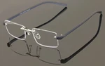 Lightweight Rimless Rectangle Reading Glasses With Anti Blue Clear Lens Reader. Fixed Price $12.95.