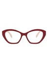 New Mcqueen Women 52MM Cat Eye Optical Glasses Authentic Red Transparent. Fixed Price $343.00.