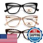 Pubowt Bifocal Reading Glasses Women Oversized Blue Light Blocking Cat Eye Compu. Fixed Price $47.09.