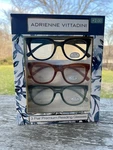 Adrienne Vittadini 3-PACK Premium Reading Glasses Readers +2.00 New Authentic. Fixed Price $29.99.